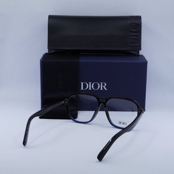 Final Price! Dior DIORBLACKSUITO AI 2800 Havana/Blue Eyeglasses 57mm